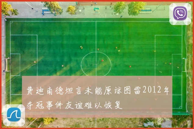费迪南德坦言未能原谅图雷2012年夺冠事件友谊难以恢复